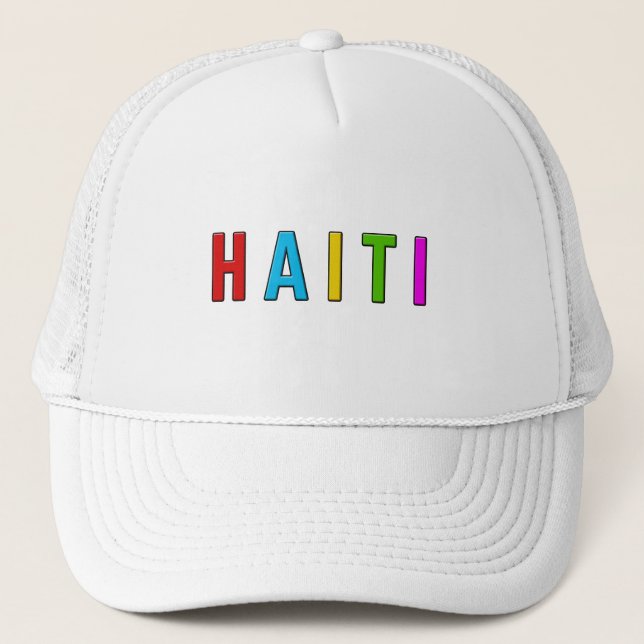 I love Haiti  Trucker Hat (Front)
