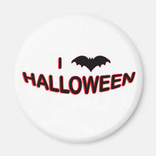 I Love Halloween (BAT) Magnet