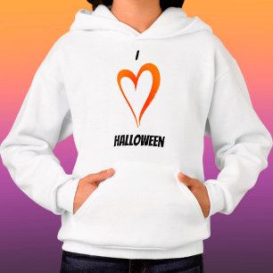 I Love Halloween - Kids Pullover Hoodie