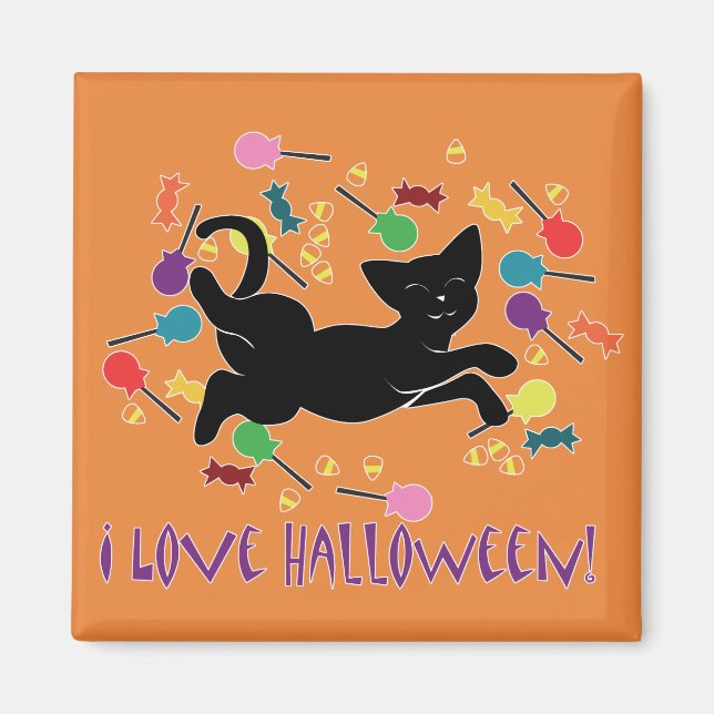 I Love Halloween! Magnet (Front)
