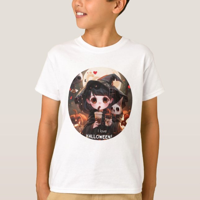I Love Halloween Series 2 Digital Print T-Shirt (Front)