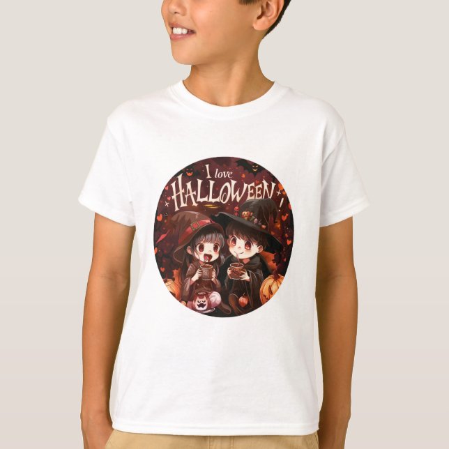 I love Halloween Series 3 Digital Print T-Shirt (Front)