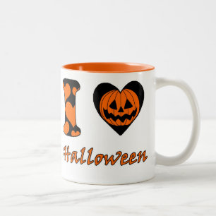 I love Halloween Two-Tone Coffee Mug