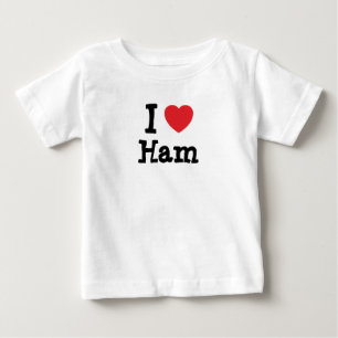 I love Ham heart T-Shirt