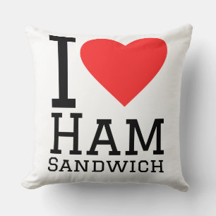 I love ham sandwich cushion