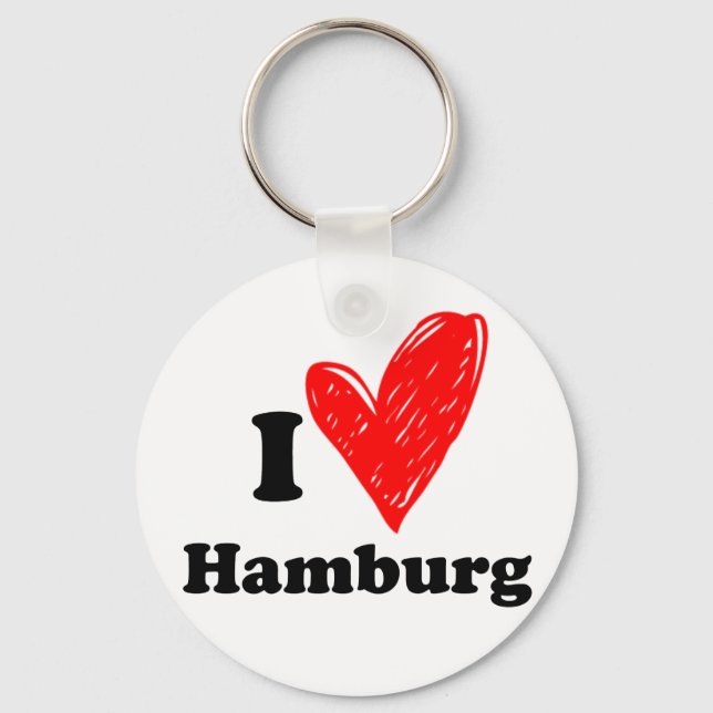 I love Hamburg Key Ring (Front)