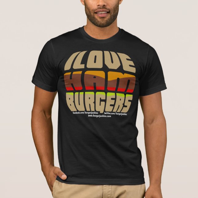 I Love Hamburgers T-Shirt (Front)