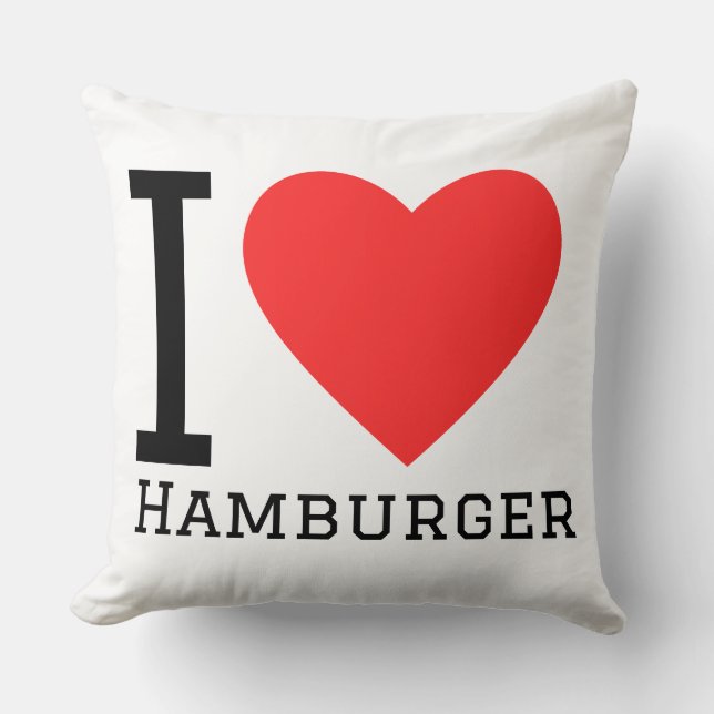 I love hamburguer cushion (Front)