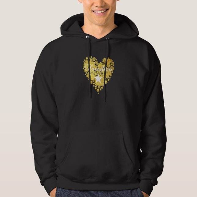 I Love Hamilton Heart  For Teenage Girl Youth Wome Hoodie (Front)