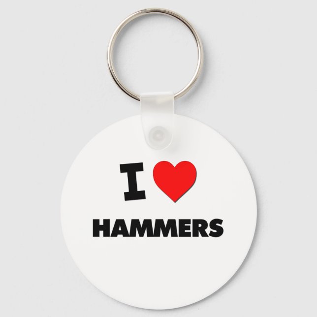 I Love Hammers Key Ring (Front)