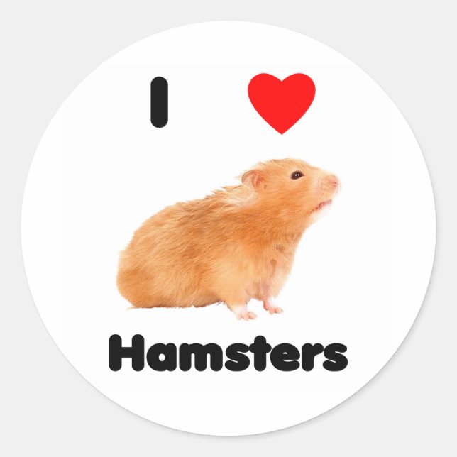 I love hamsters Sticker (Front)