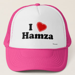 I Love Hamza Trucker Hat