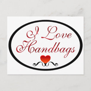 I Love Handbags Postcard