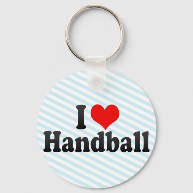 I Love Handball Key Ring (Front)