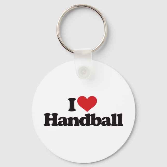 I Love Handball Key Ring (Front)