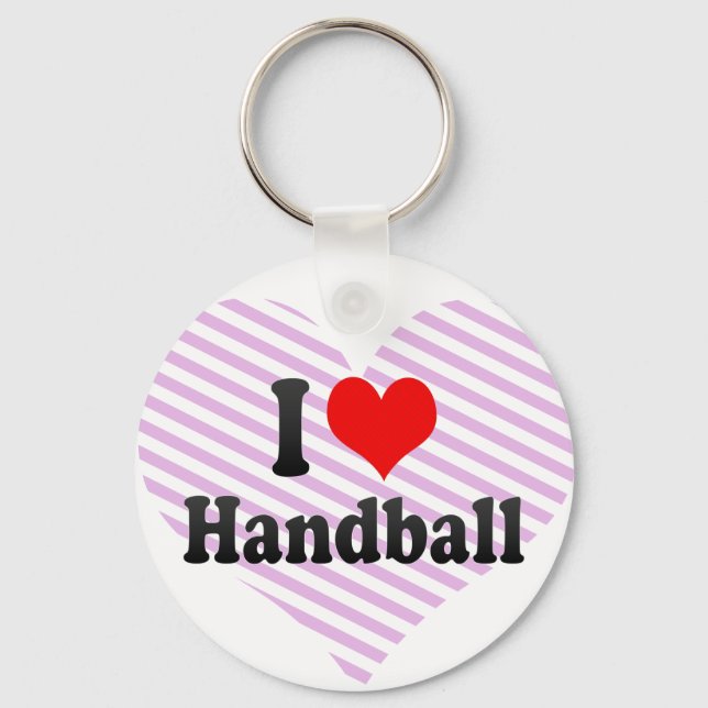 I love Handball Key Ring (Front)