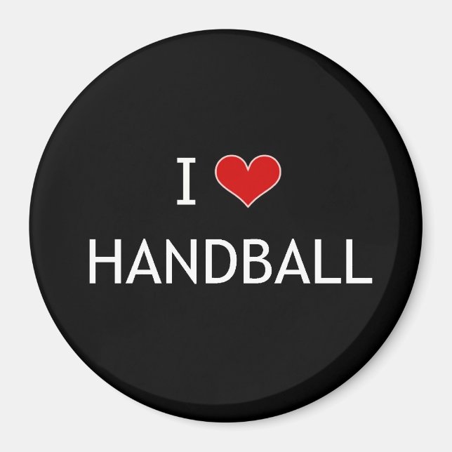 I Love Handball Magnet (Front)
