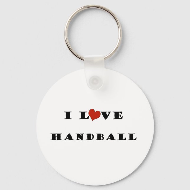 I Love Handball.png Key Ring (Front)