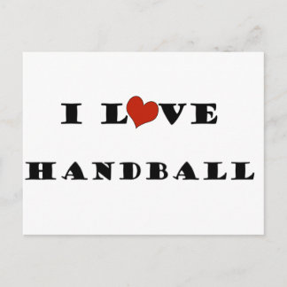 I Love Handball.png Postcard