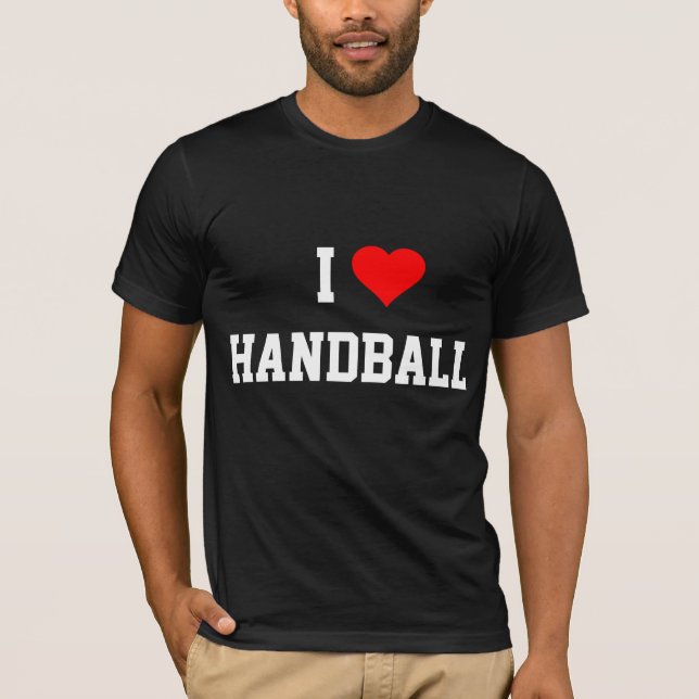 I Love Handball T-Shirt (Front)
