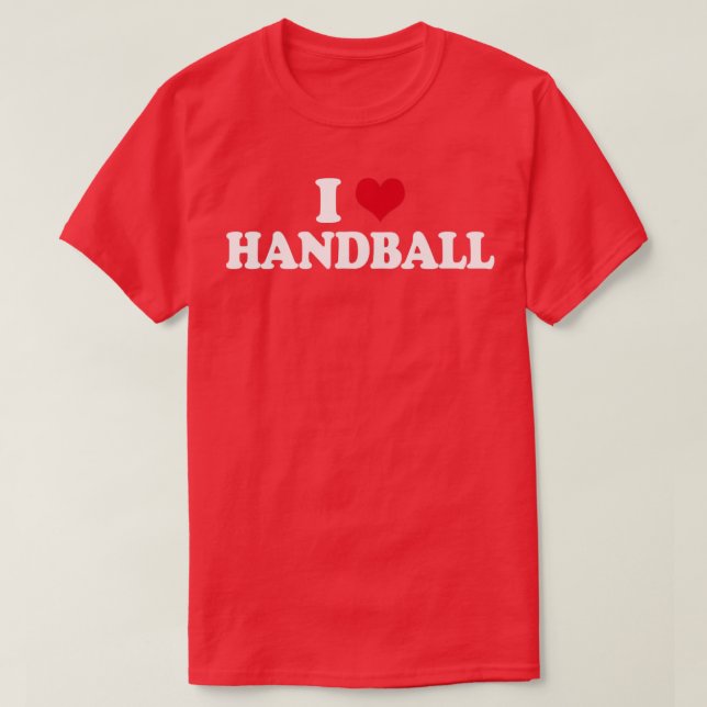 I Love Handball T-Shirt (Design Front)