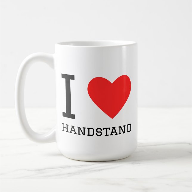 I love handstand coffee mug (Left)