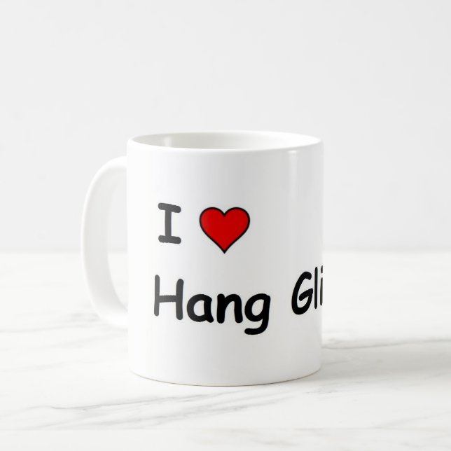 I Love Hang Gliding Coffee Mug (Front Left)