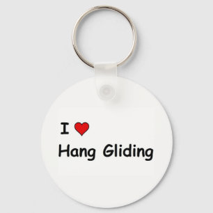 I Love Hang Gliding Key Ring