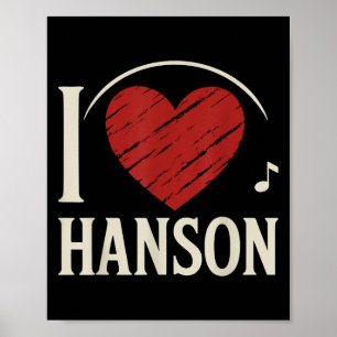 I Love Hanson County I Heart Hanson  Poster