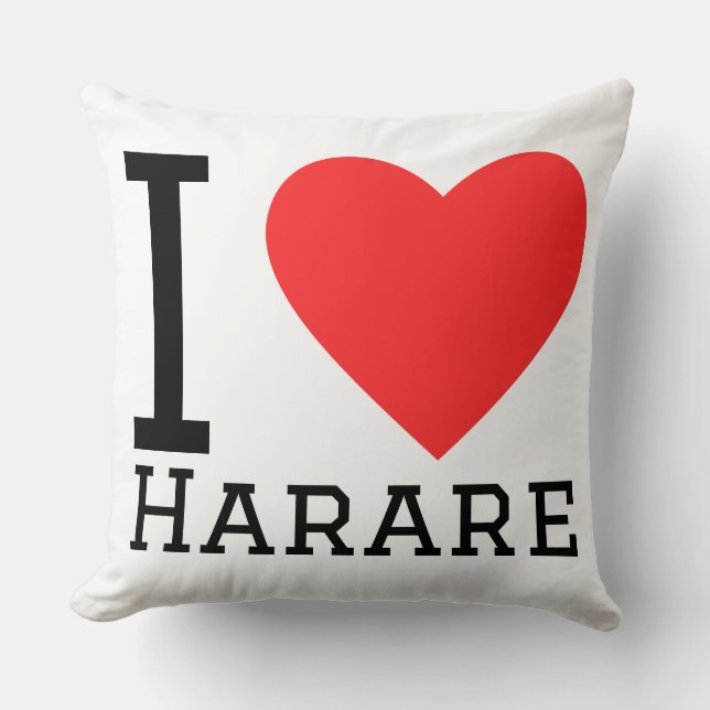 I love Harare  Cushion (Front)