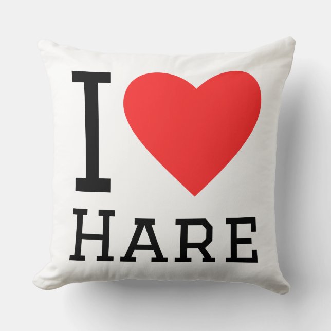I love hare  cushion (Front)