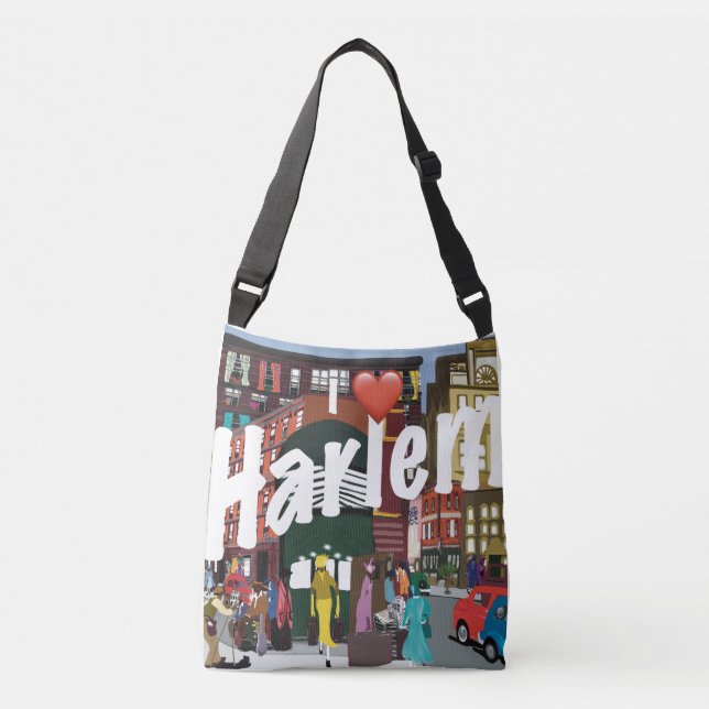 I LOVE Harlem  Crossbody Bag (Front)