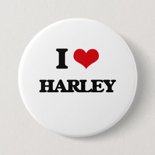 I Love Harley 7.5 Cm Round Badge