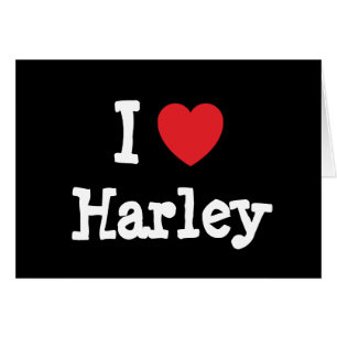 I love Harley heart custom personalised