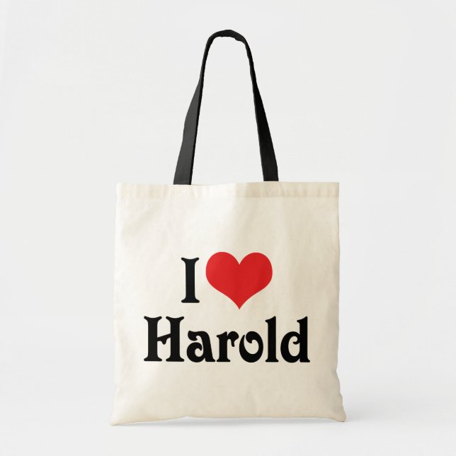I Love Harold Tote Bag (Front)
