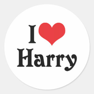 I Love Harry Classic Round Sticker
