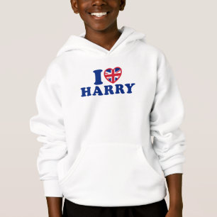 I Love Harry Girls Hooded Sweatshirt