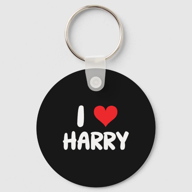 I Love Harry - Heart - Name  Key Ring (Front)