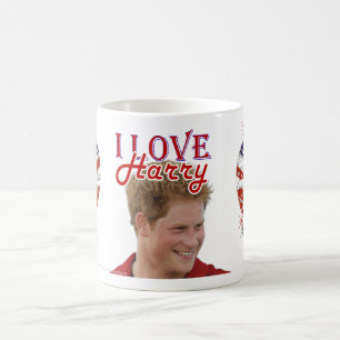 I Love Harry hearts UK flag Coffee Mug