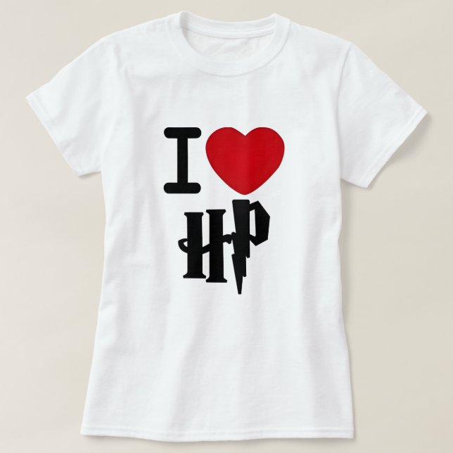 I Love Harry Potter - Harry Potter Lovers T-Shirt (Design Front)