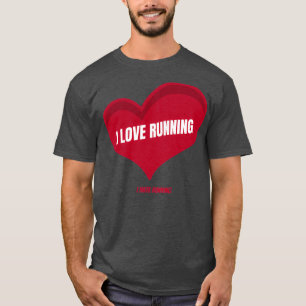 I Love Hate Running Sticker T-Shirt