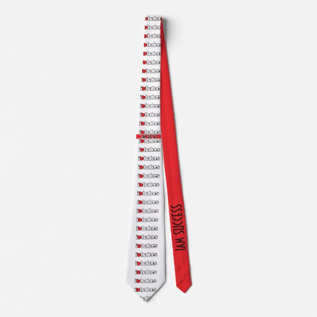 I LOVE HATERS TIE (Front)