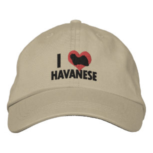 I Love Havanese Embroidered Hat