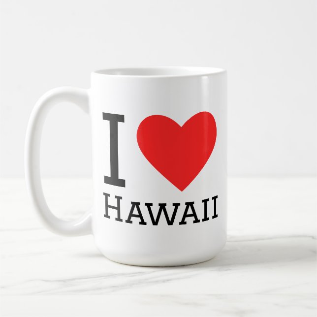 I love Hawaii  Coffee Mug (Left)