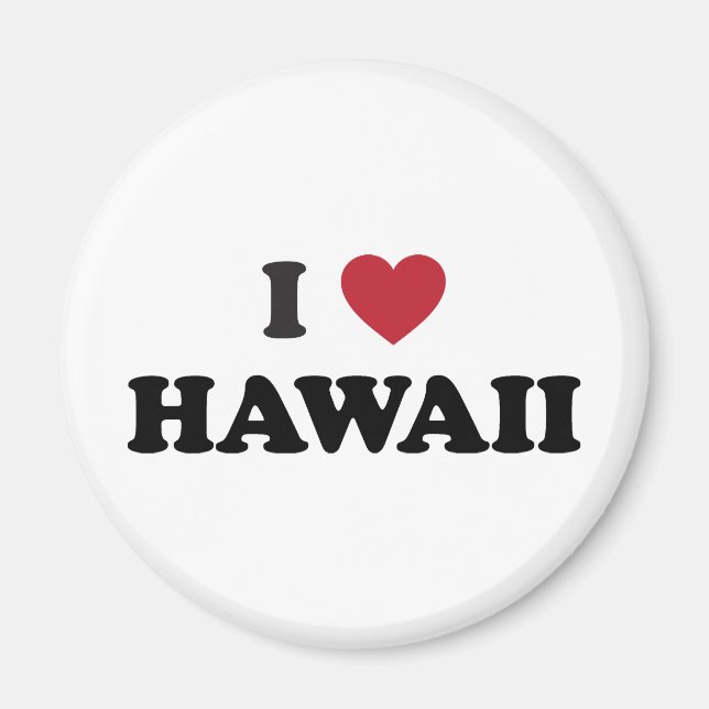 I Love Hawaii Magnet (Front)