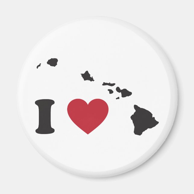 I Love Hawaii Magnet (Front)