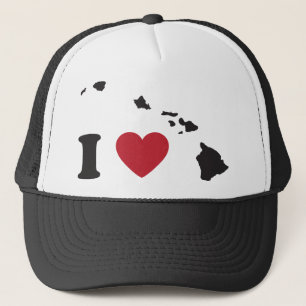 I Love Hawaii Trucker Hat