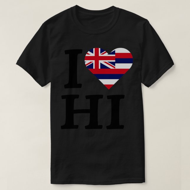 I Love Hawaii TShirt (Design Front)