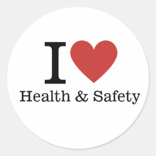 I ❤️ Love Health & Safety STICKER
