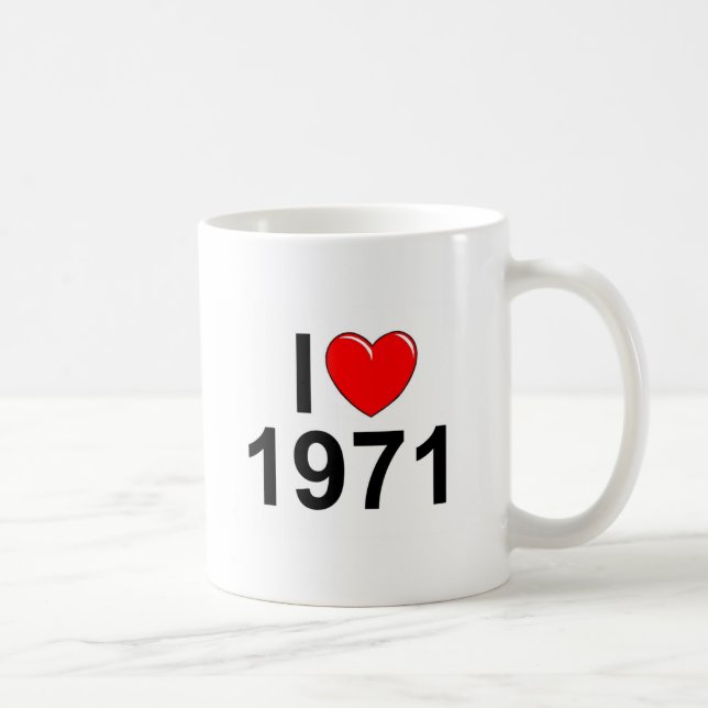 I Love (Heart) 1971 Coffee Mug (Right)